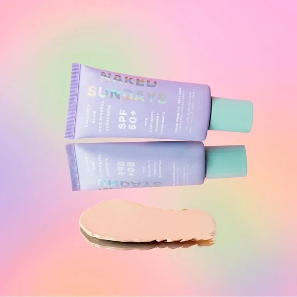 Naked Sundays Collagen Glow Mineral Primer Sunscreen SPF50 + | NEW | Full Size - Picture 7 of 13